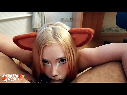 ❤️ Kitsune លេបទឹកមាត់ហើយច្របាច់ចូលមាត់នាង ❌ វីដេអូសិច នៅពួកយើង  ﹏